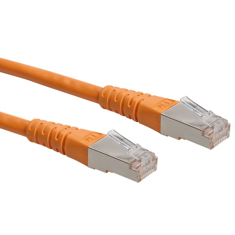 Cordon ROLINE Cat.6 (Classe E) S/FTP (PiMF), orange, 20 m