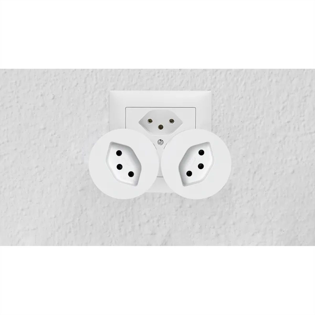 Steffen Prise adaptatrice sans fil, Blanc 1x (max.2500W), avec télécom