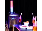 Lenco PA-Anlage PA-220BK, 2 Mikrofone,, BT, Party Licht, 120W RMS