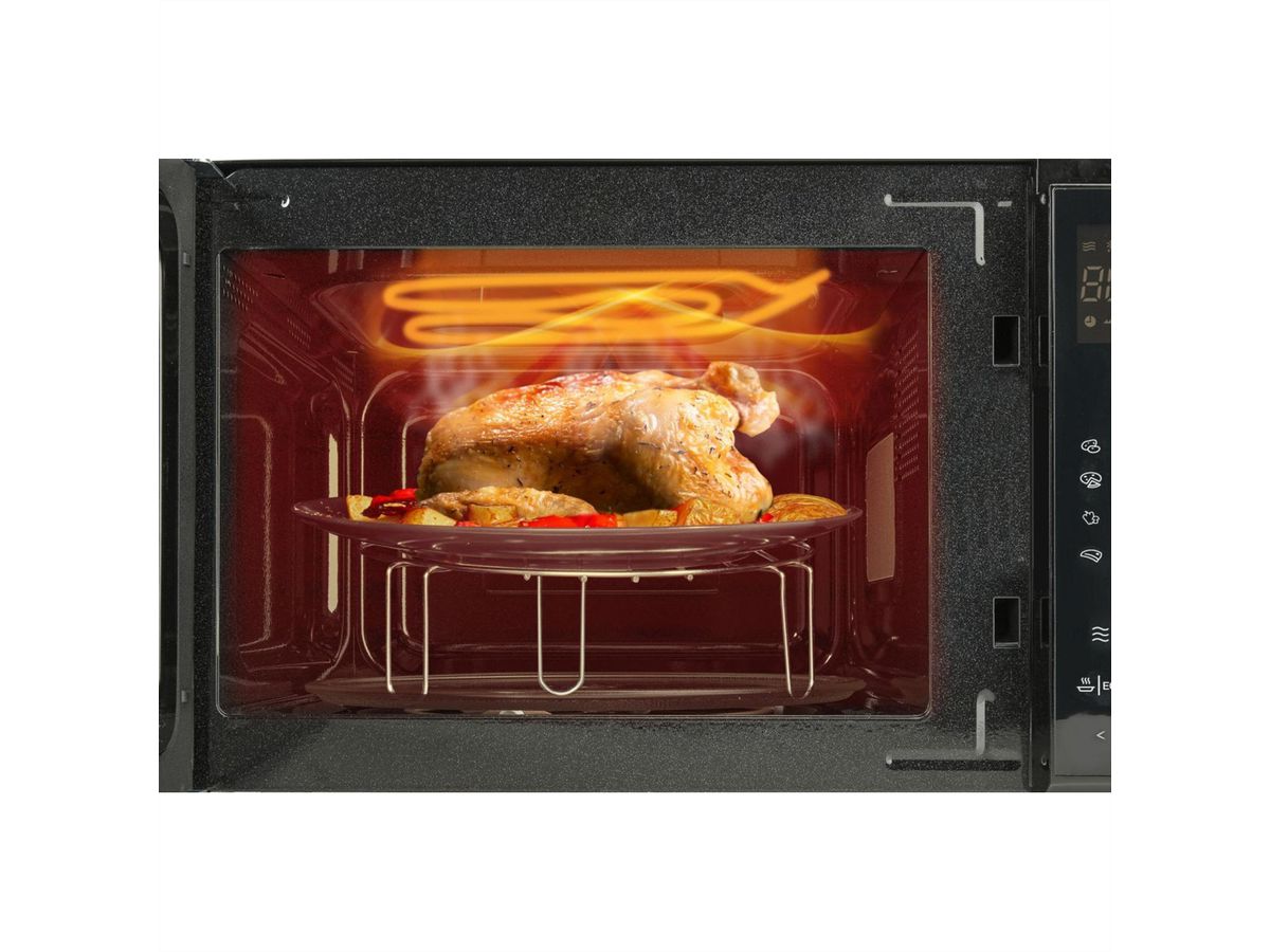 Hisense Mikrowelle H25MOBS4HGI, mit Grill, 25L, schwarz