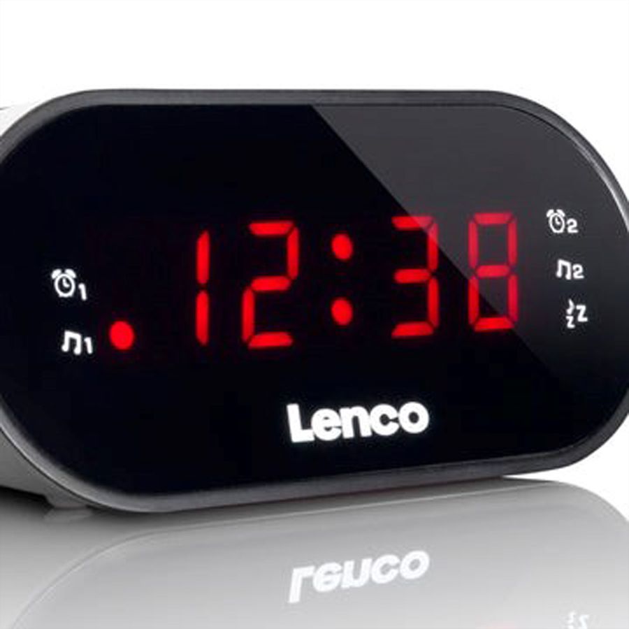 Lenco Radio-réveil CR-07, Blanc