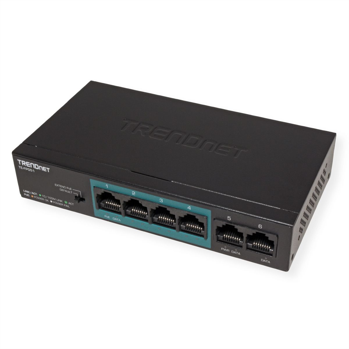 TRENDnet TE-FP051 5-Port PoE+ Switch Fast Ethernet Long Range