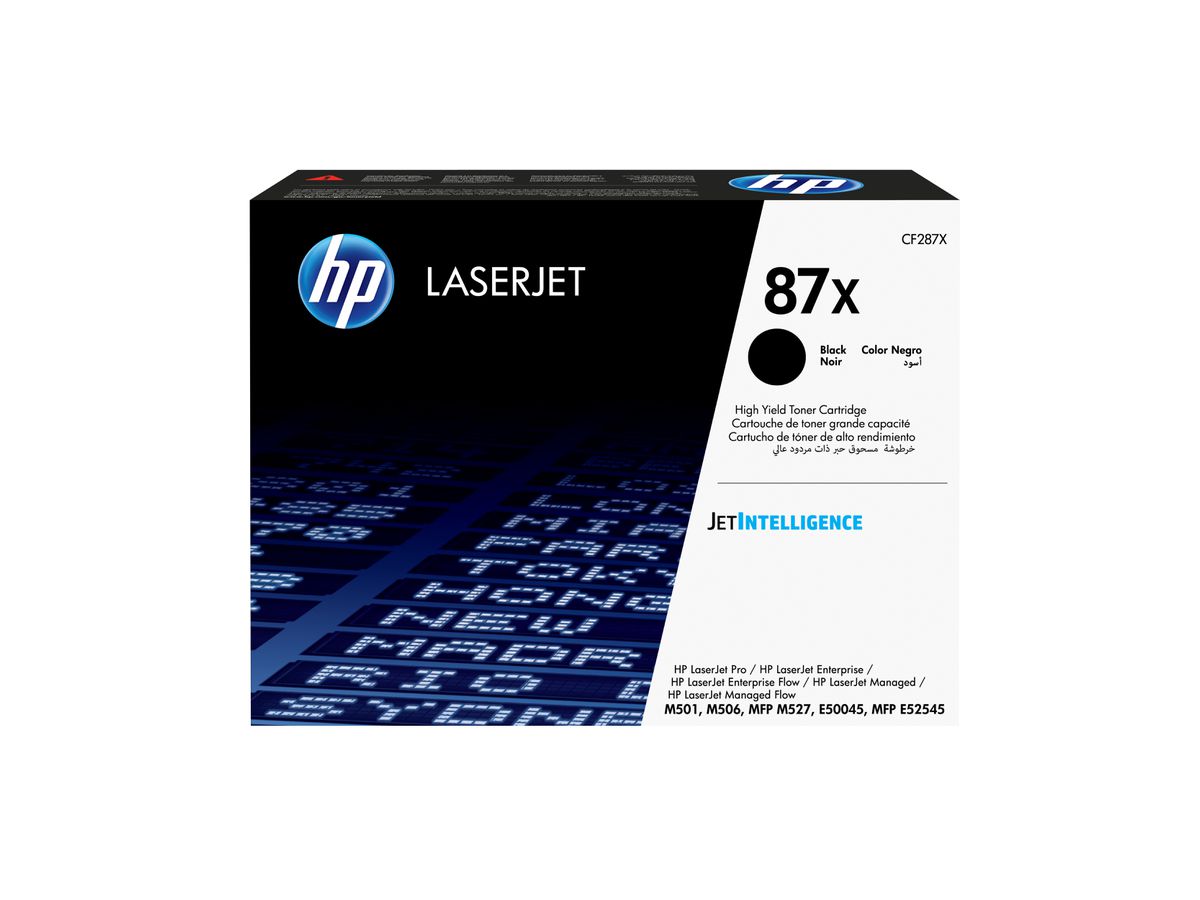 HP 87X toner LaserJet noir grande capacité authentique