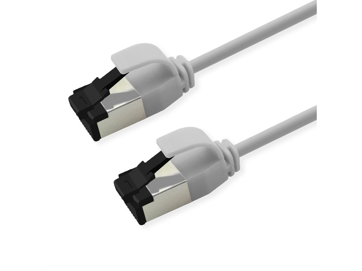 ROLINE S/FTP-(PiMF-) Patchkabel Cat.8 (Class I), Slim, LSOH, PoE, weiß, 2 m