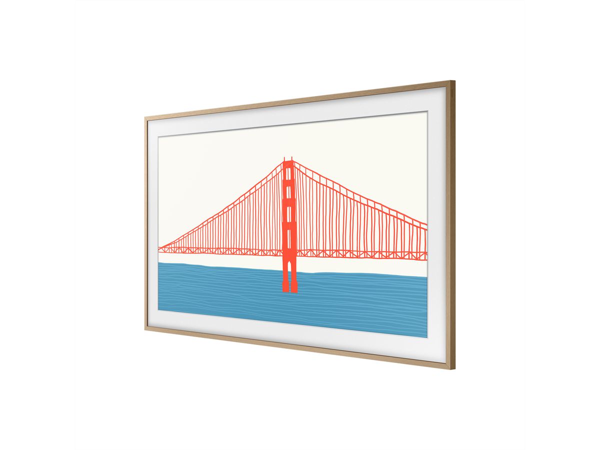 Samsung cadre interchangeable zu Frame Pro 75", Teak