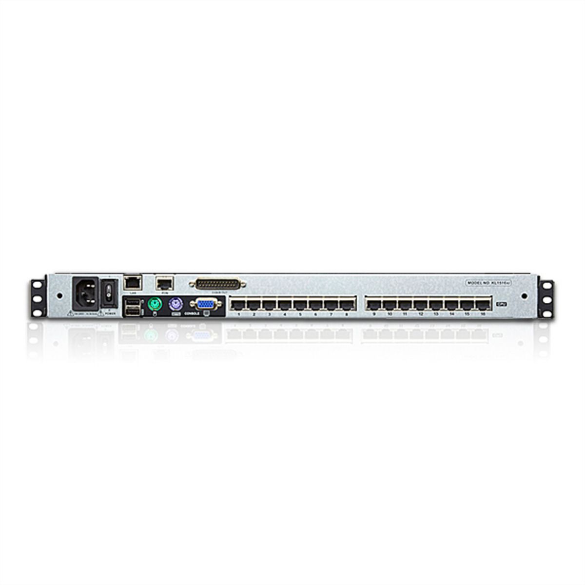 ATEN KL1516AiM KVM Over-IP Switch, 43cm TFT, VGA, PS/2-USB über Kat 5, 16 Port, ES-Layout