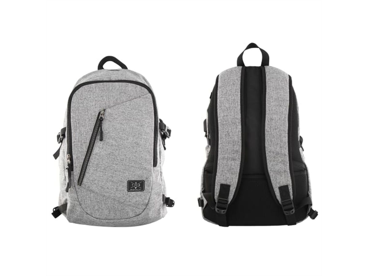 T'nB Rucksack BPWILD, grau, USB Port, 14 - 16"