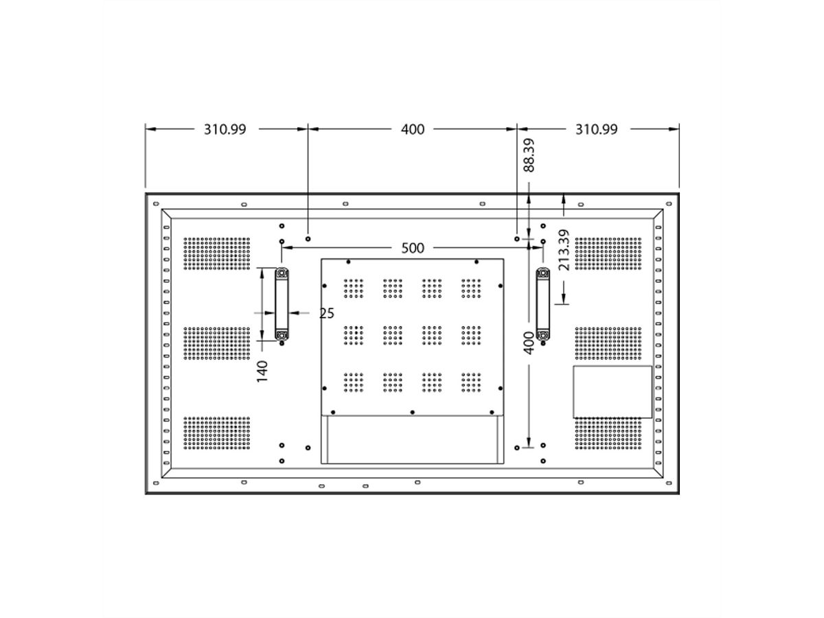 Hisense Videowall écran 46L35B5U, 46", 24/7, FHD, 500cd/m²