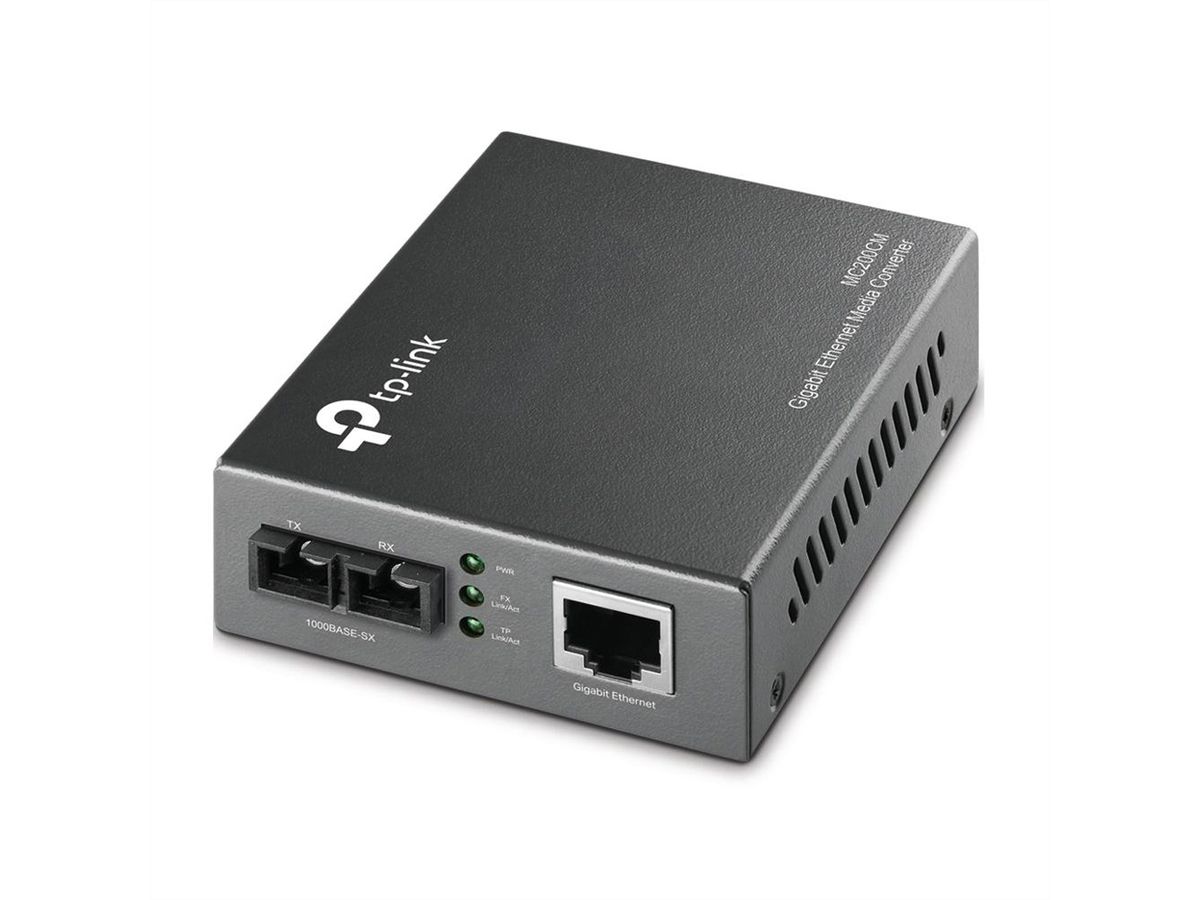 TP-Link MC200CM Media Converter , Single-Mode, Full-duplex, Up to 15km