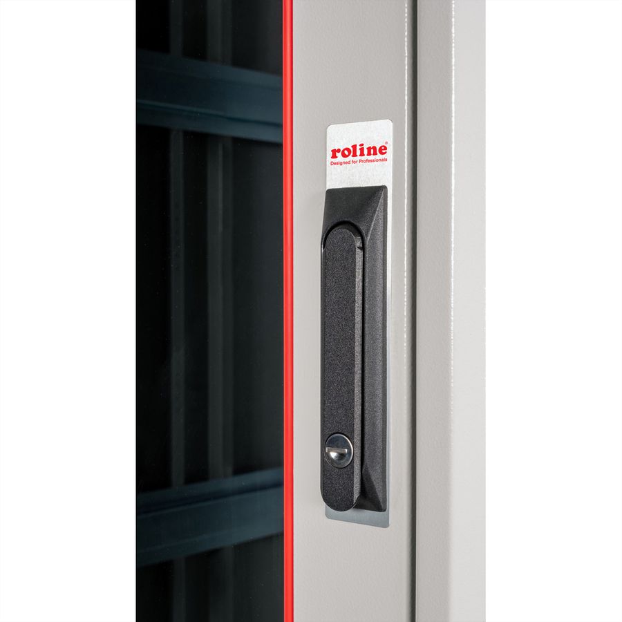 ROLINE 19-Zoll Netzwerkschrank Pro 42 HE, 800x1200 BxT Glastür grau