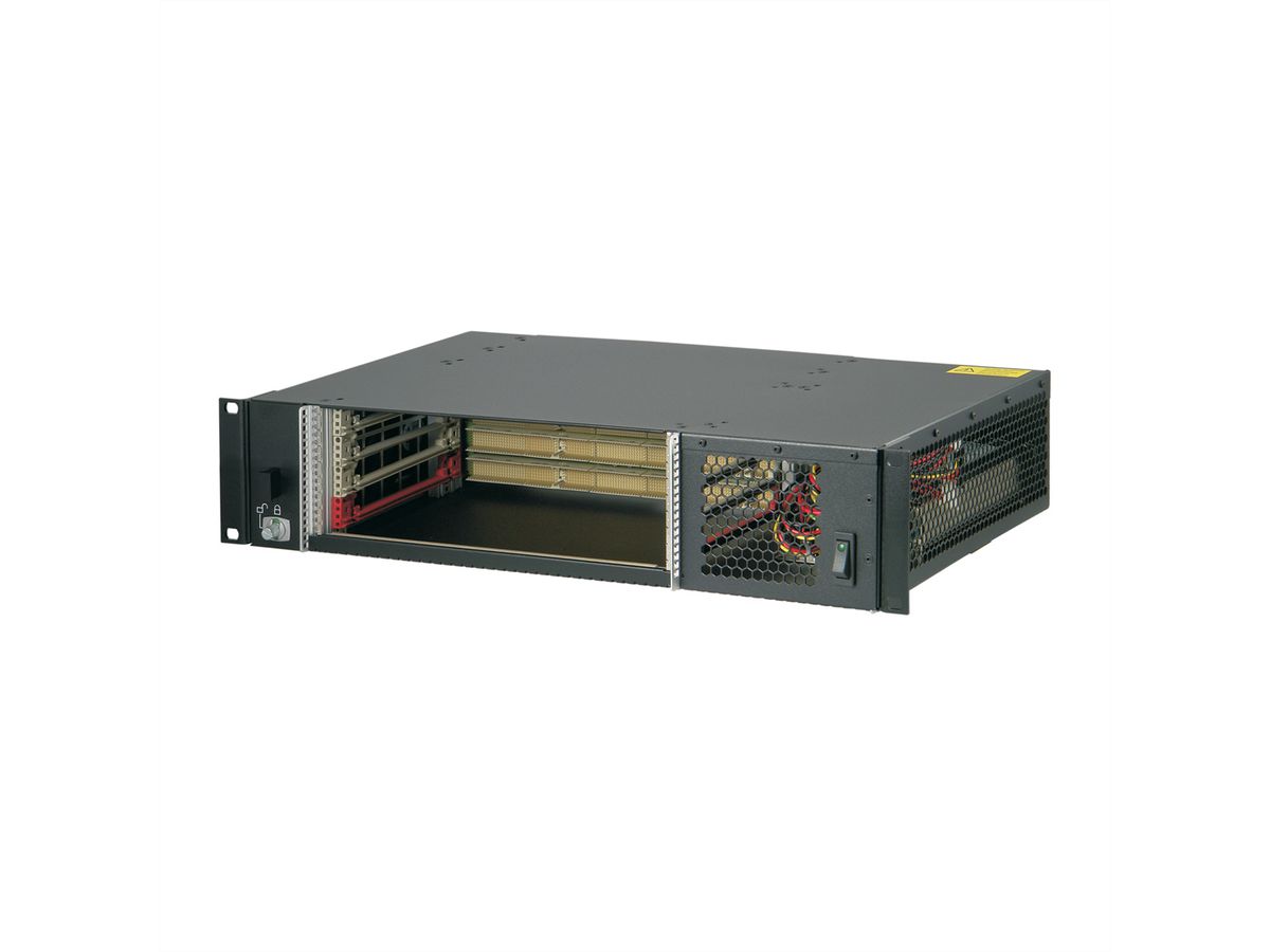 SCHROFF 2 HE, 4 Slot, mit Rear I/O und ATX-Netzgerät - BGTR 2HE 275T 4SL CPCI ATX