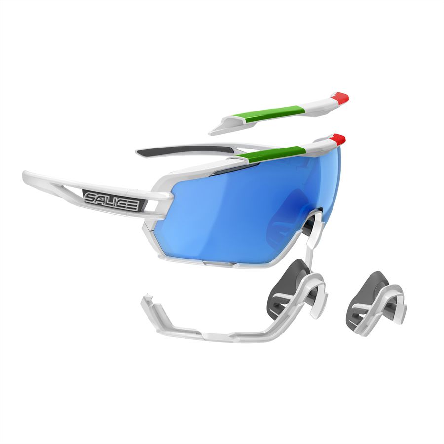 Salice Occhiali Lunettes de sports 020ITA, White ITA / RW Blue