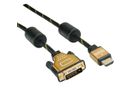 ROLINE GOLD Monitorkabel DVI (24+1) - HDMI, ST/ST, 2 m