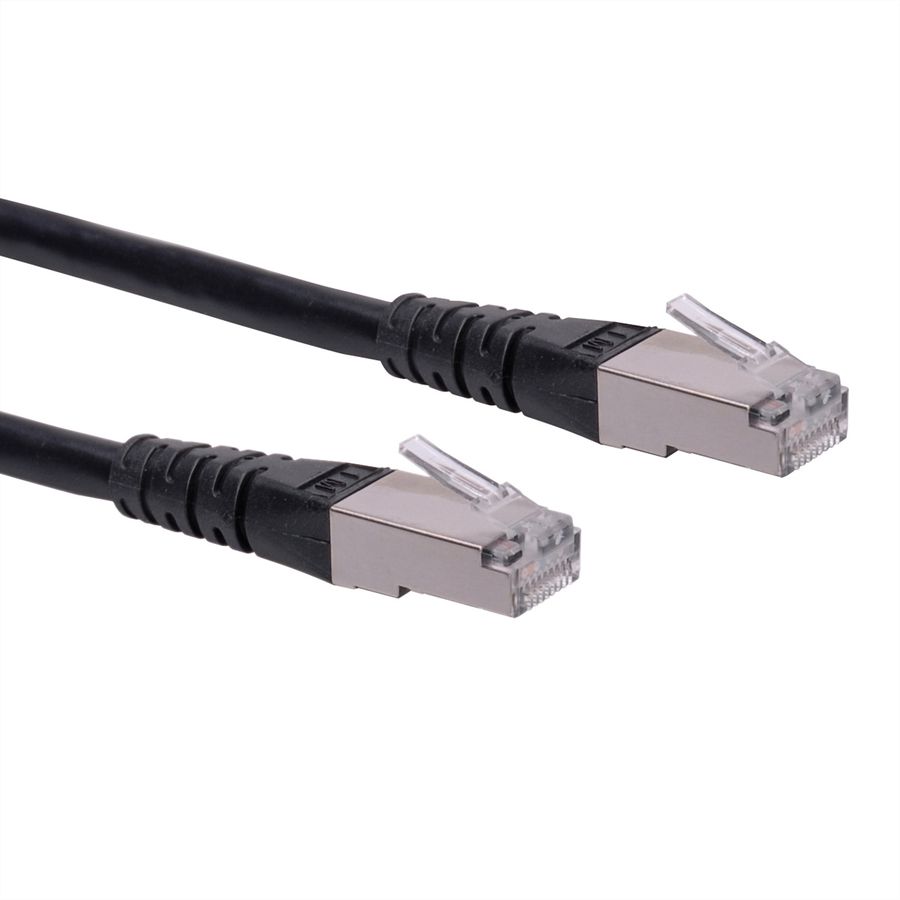 Cordon ROLINE Cat.6 (Classe E) S/FTP (PiMF), noir, 2 m