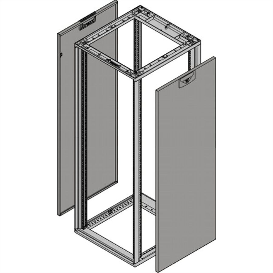 Panneau latéral Novastar SCHROFF pour Slim-Line, RAL 7021, 12 U 600D