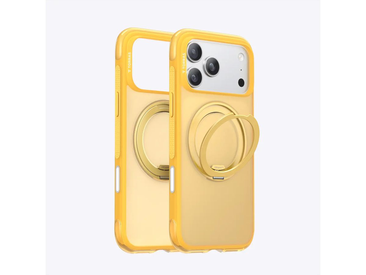 Torras Ostand O3 Air Case, iPhone 17 Pro Max, jaune