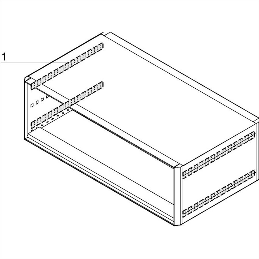 SCHROFF EMV-Dichtung Seitenwand - Abdeckblech - KONTAKTSTREIF.ADBL-SW 255T(4)