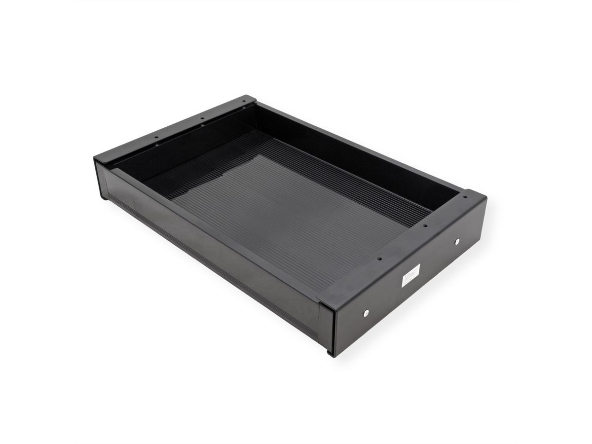 VALUE Tiroir sous bureau ultra-mince, taille moyenne, noir