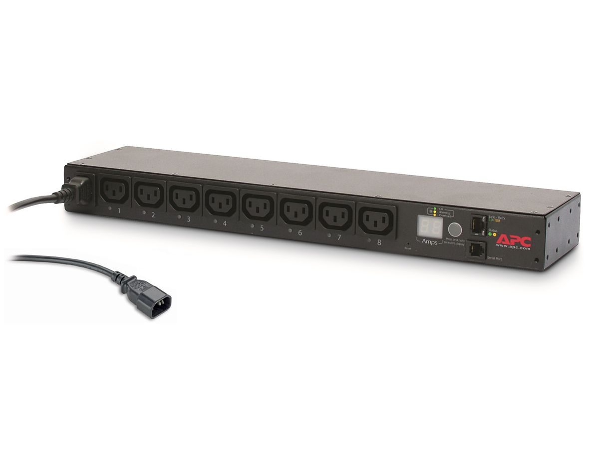 APC AP7920B Stromverteilereinheit (PDU) 8 AC-Ausgänge 0U/1U Schwarz