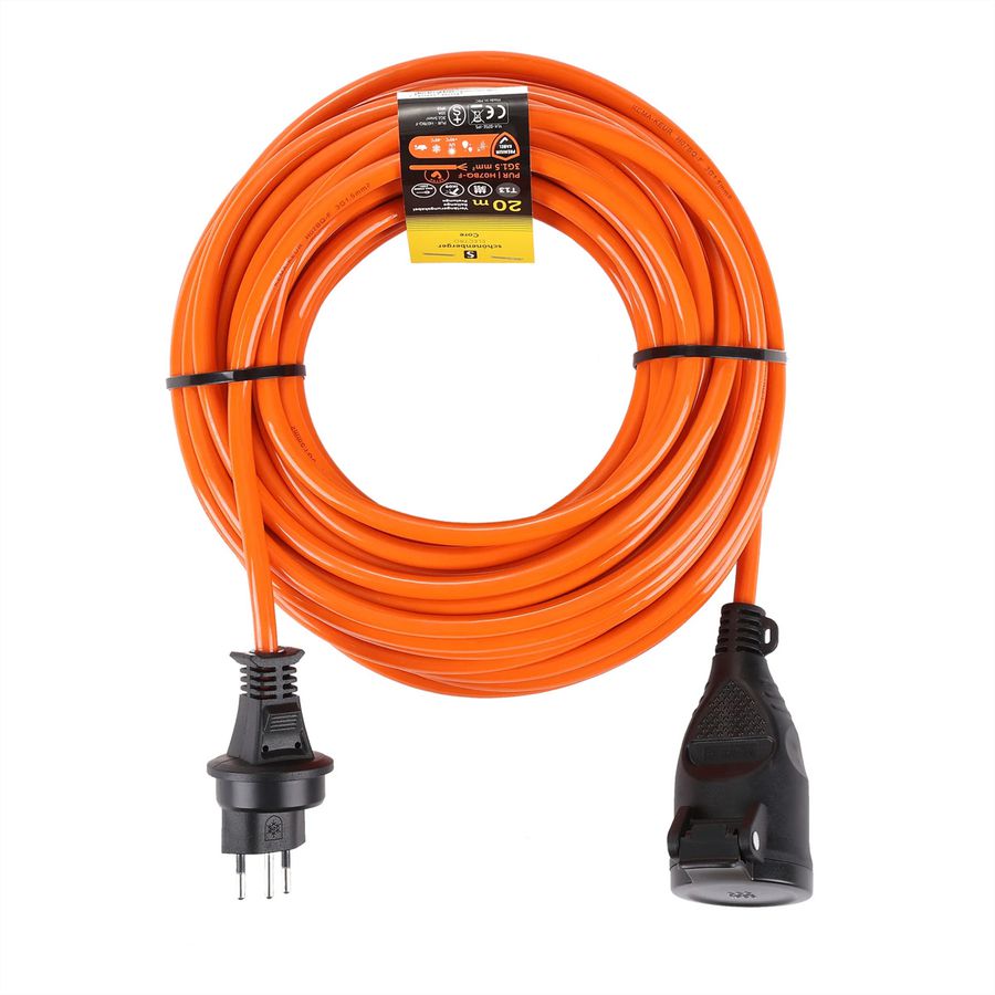 Câble de rallonge T13 IP55 , 20 m EPR-PUR H07BQ-F 3G1,5 mm2