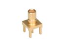 TELEGÄRTNER SMB-Anbaustecker print vergoldet
