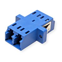 Coupleur FO Single-Mode, LC/LC duplex, bleu, bleu