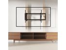 VALUE  Support mural TV, très résistant, télescopique, inclinable, fixe, <80 kg, <266,7cm (105"), 1000 x 600