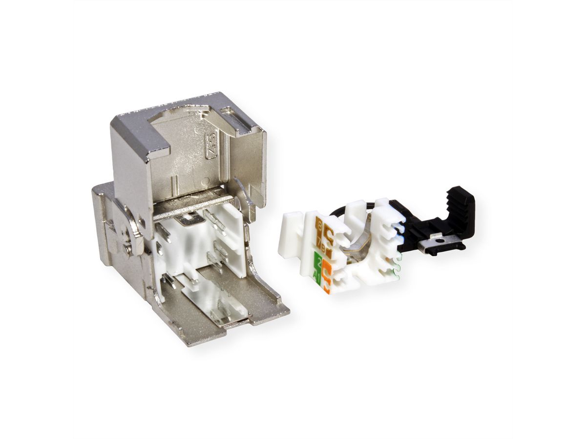 METZ CONNECT C6A Modul Cat.6A (Class EA), 180°, Kabelmontage ohne Werkzeug