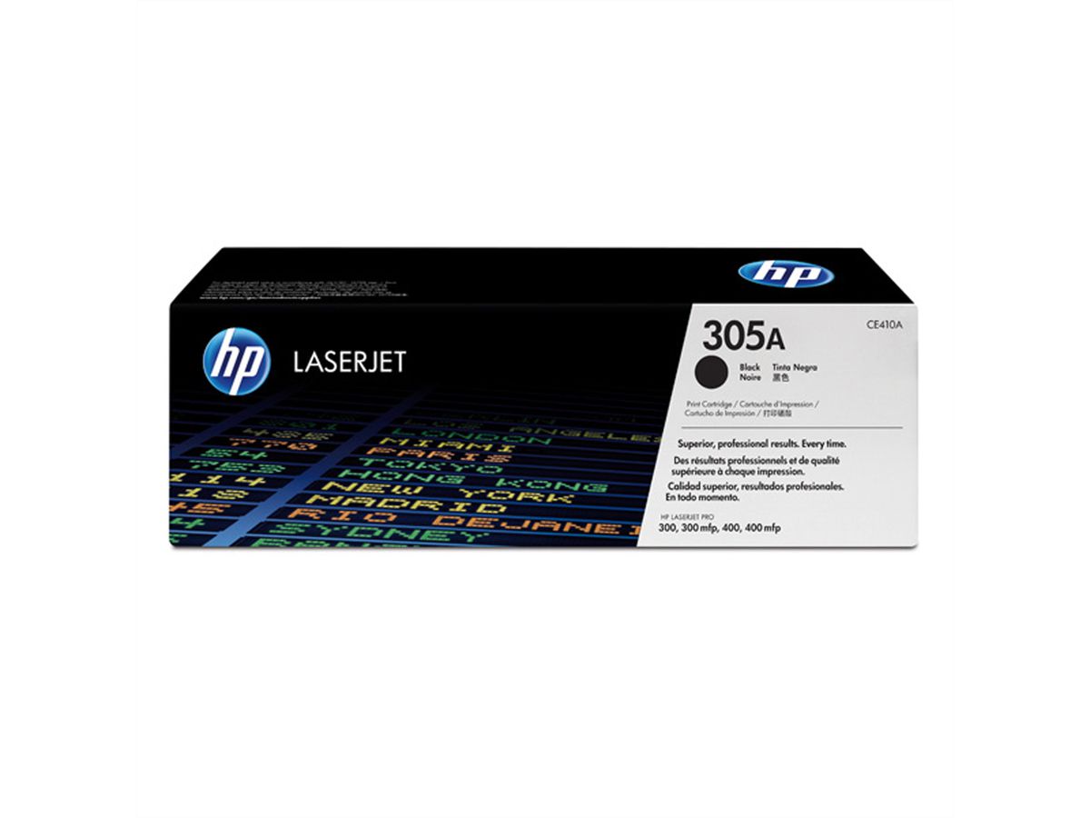 HP CE410A Toner Color LaserJet noir Nr. 305A, 2.200 p.