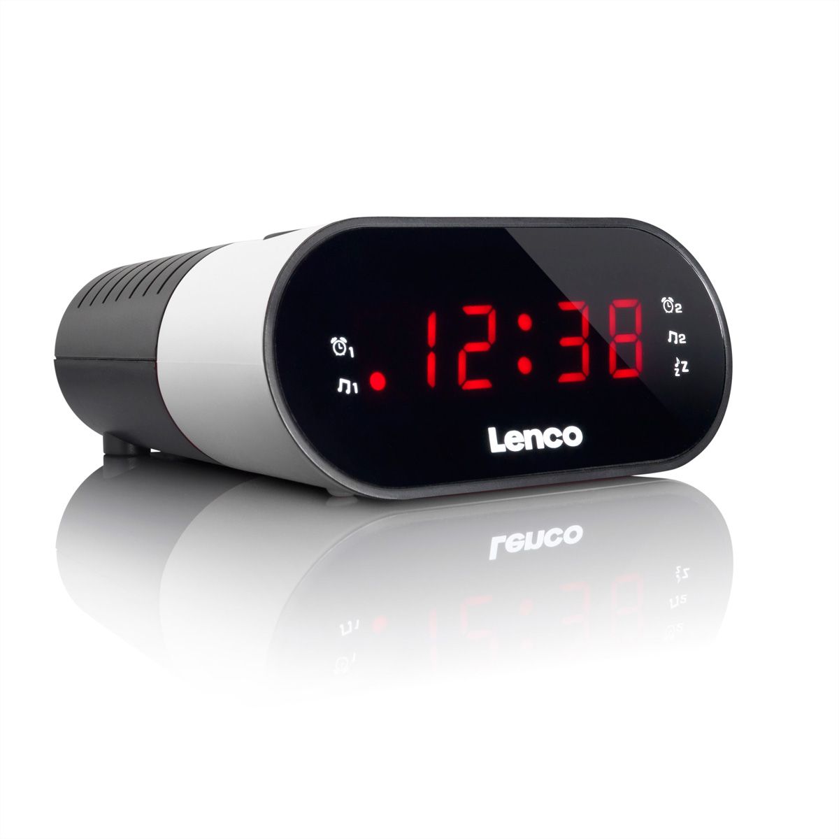 Lenco Radio-réveil CR-07, Blanc