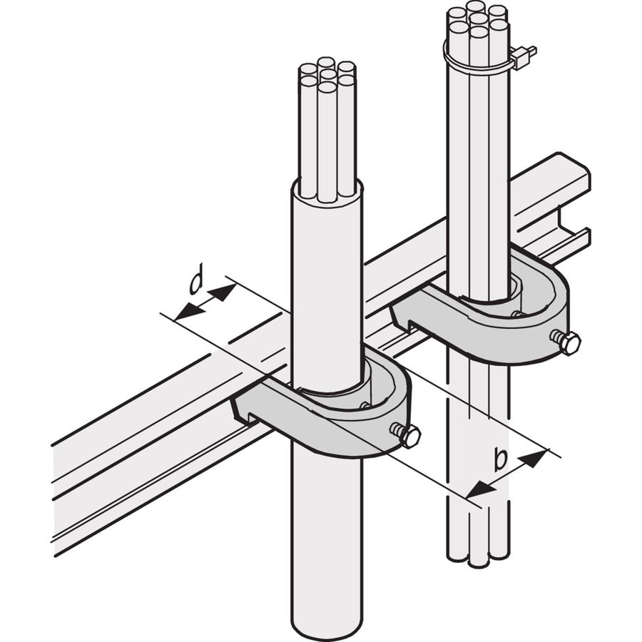 SCHROFF Kabelschellen - KABELSCHELLE 26-30 10STK