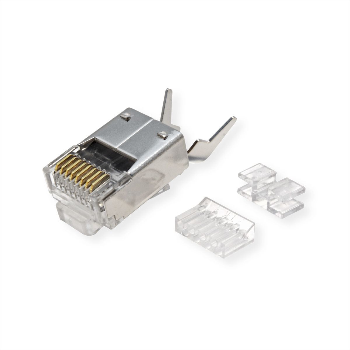 ROLINE Connecteur modulaire blindé RJ-45 Cat.6 (Classe E), format court, 10 unités
