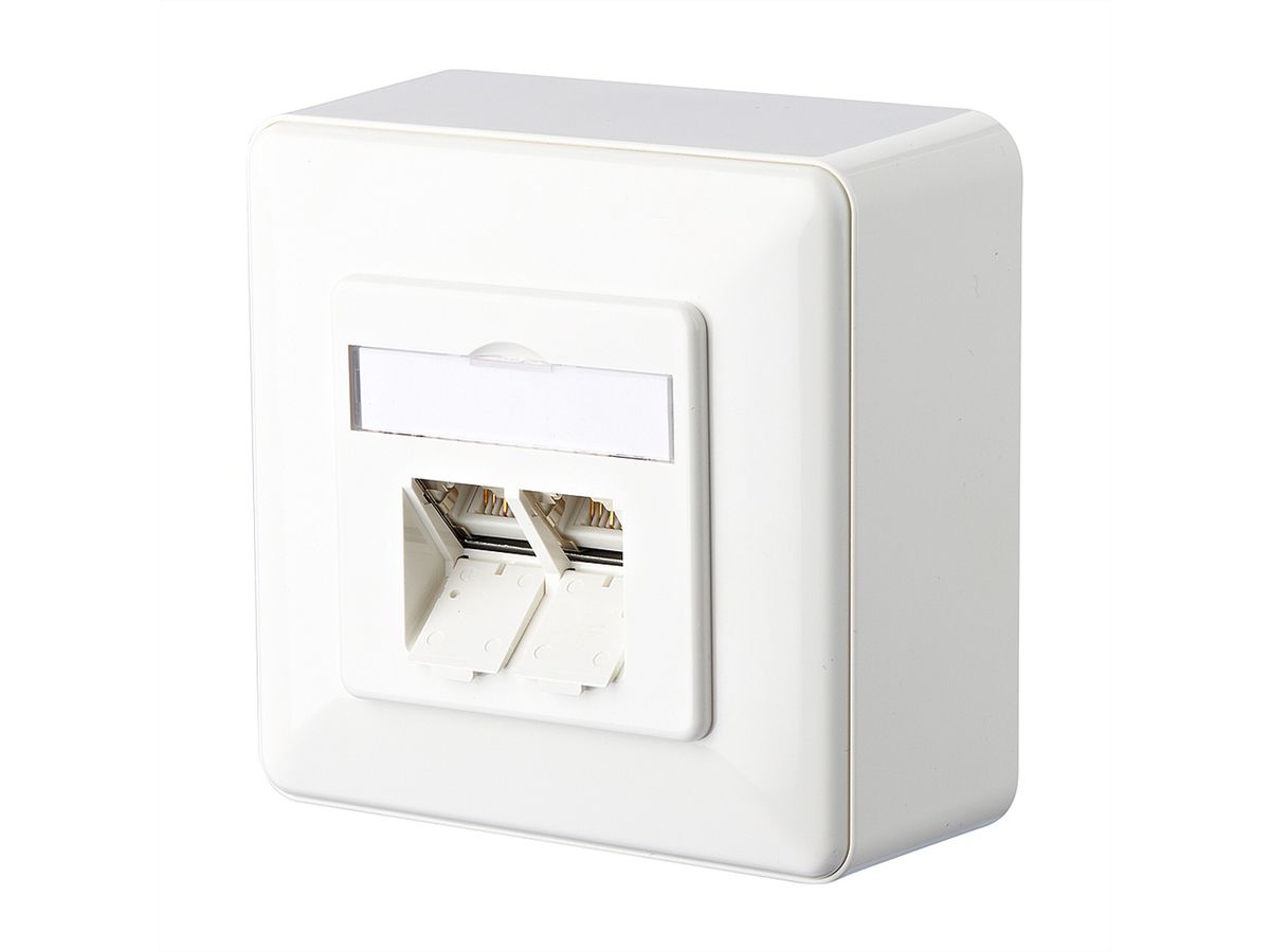 METZ CONNECT E-DAT C6 2 Port AP, reinweiß