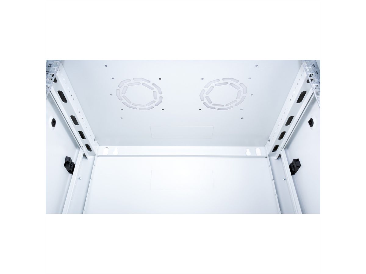 ROLINE 19" Boîtier mural Basic Plus 15U, 600x450 LxP gris