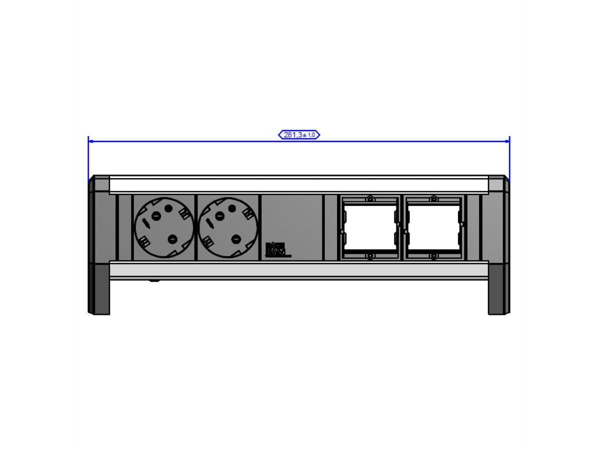 BACHMANN DESK 2x contact de protection