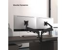 VALUE LCD-Doppelarm, Tischmontage, Platzsparend, Springfeder, 6 Gelenke, 17-32 Zoll, bis 2x 9 kg