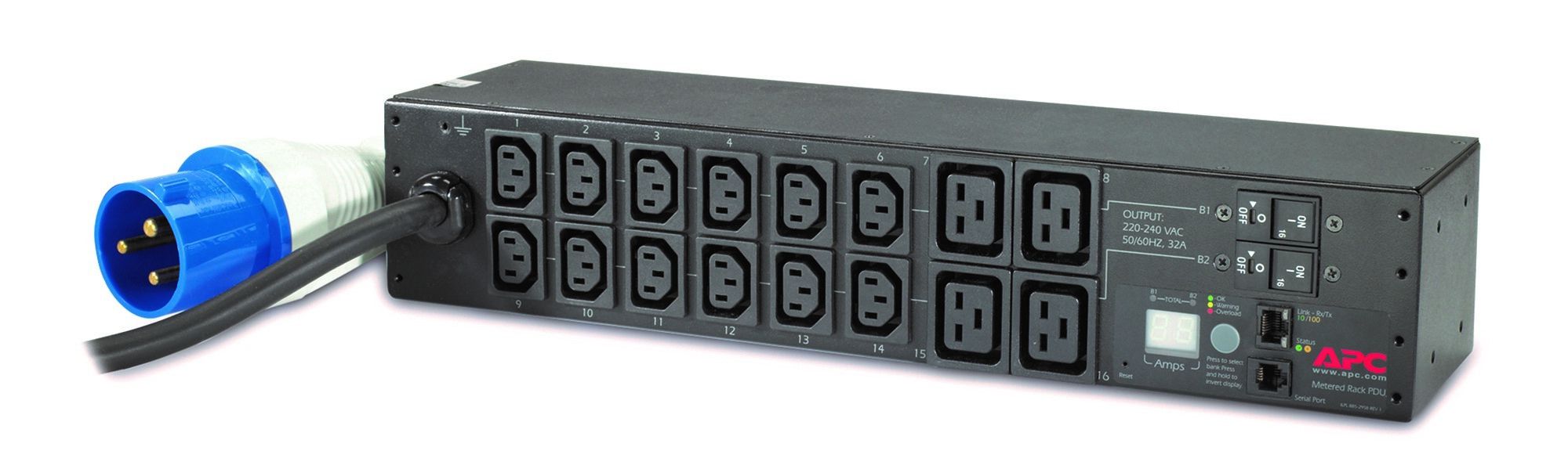 APC AP7822B unité de distribution d'énergie 16 sortie(s) CA 2U Noir