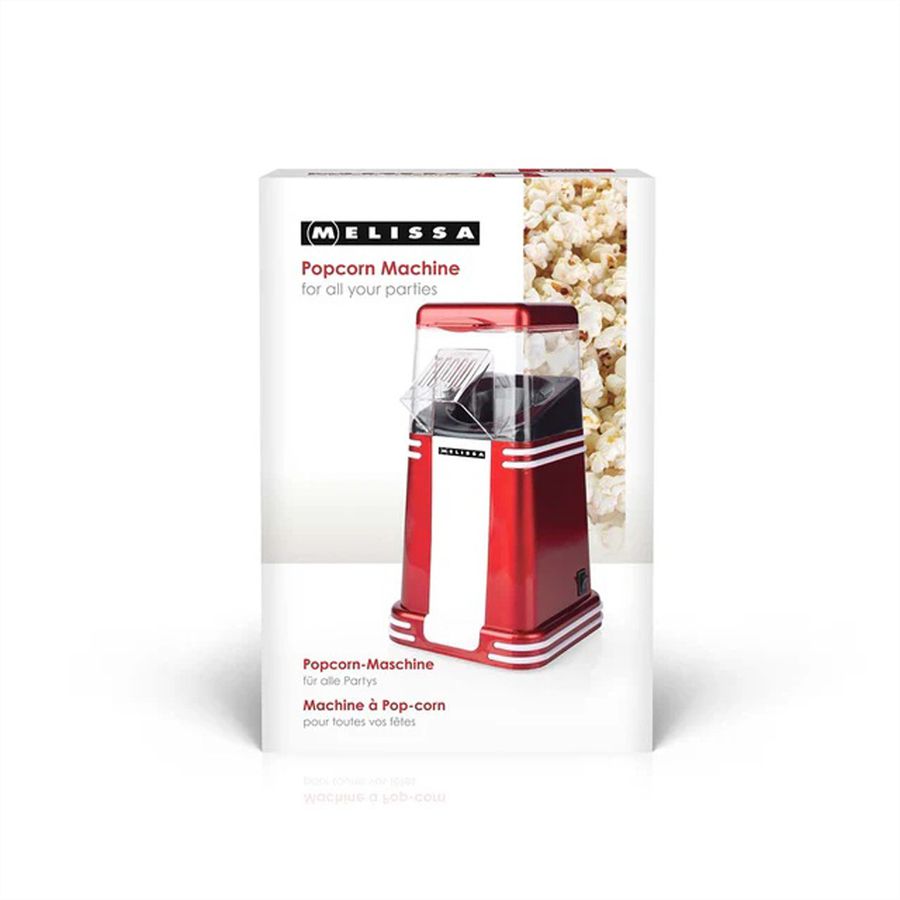 Melissa – Retro Popcorn-Maschine (Heißluft), 1200W