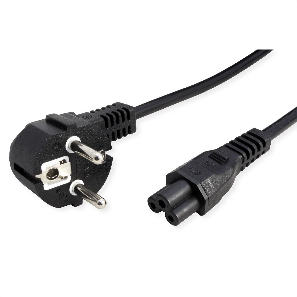 VALUE Netzkabel, 3pol. Notebook-Buchse, schwarz, 3 m