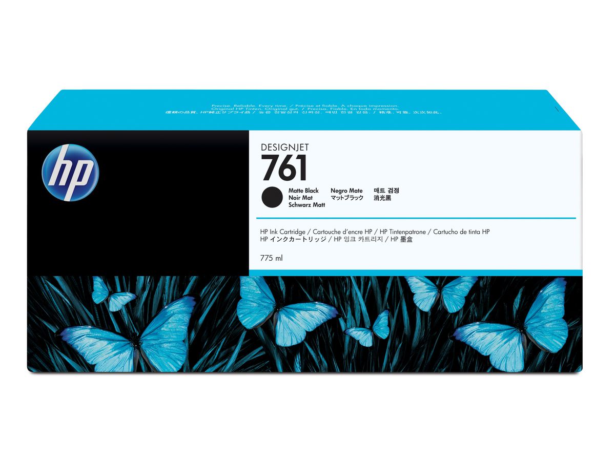 HP 761 cartouche d'encre DesignJet noir mat, 775 ml