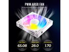 ANTEC C120 ARGB Fan PC Gehäuselüfter 120mm 3er Pack, weiß
