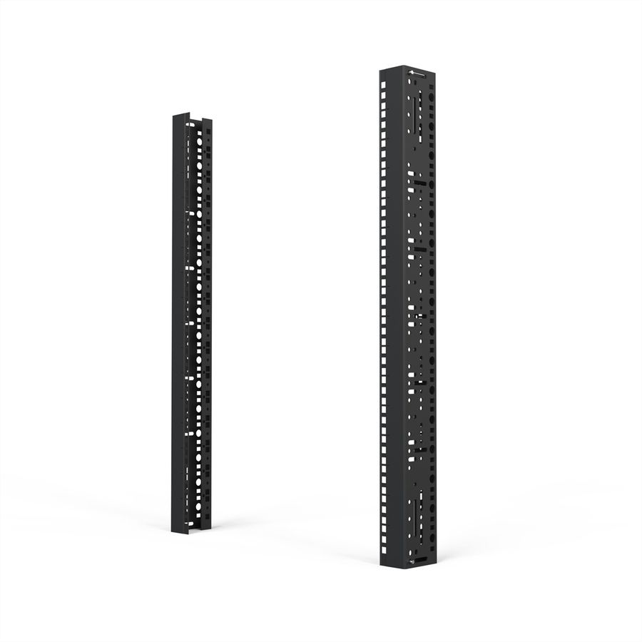 SCHROFF 19"-Winkelprofil mit Universal-Lochung (EIA), RAL 7035 - WINKELPROFIL 19"16HE 7035(2X)