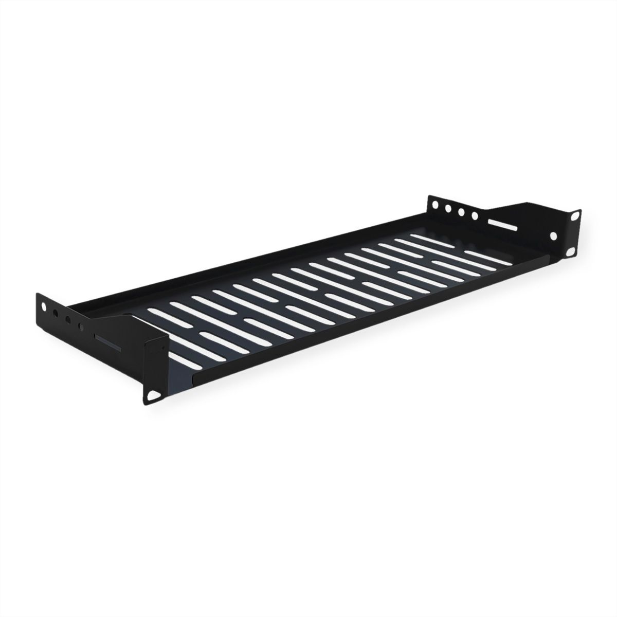 VALUE 19-Zoll-Geräteträger 1 HE, T: 150mm, max. 10 kg, U-Form, schwarz
