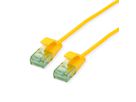 ROLINE RM UTP DataCenter Patchkabel Cat.6A (Class EA), slim, gelb, 1,5 m