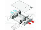 Système VME64x SCHROFF, 2 U, 4 slots, alimentation enfichable