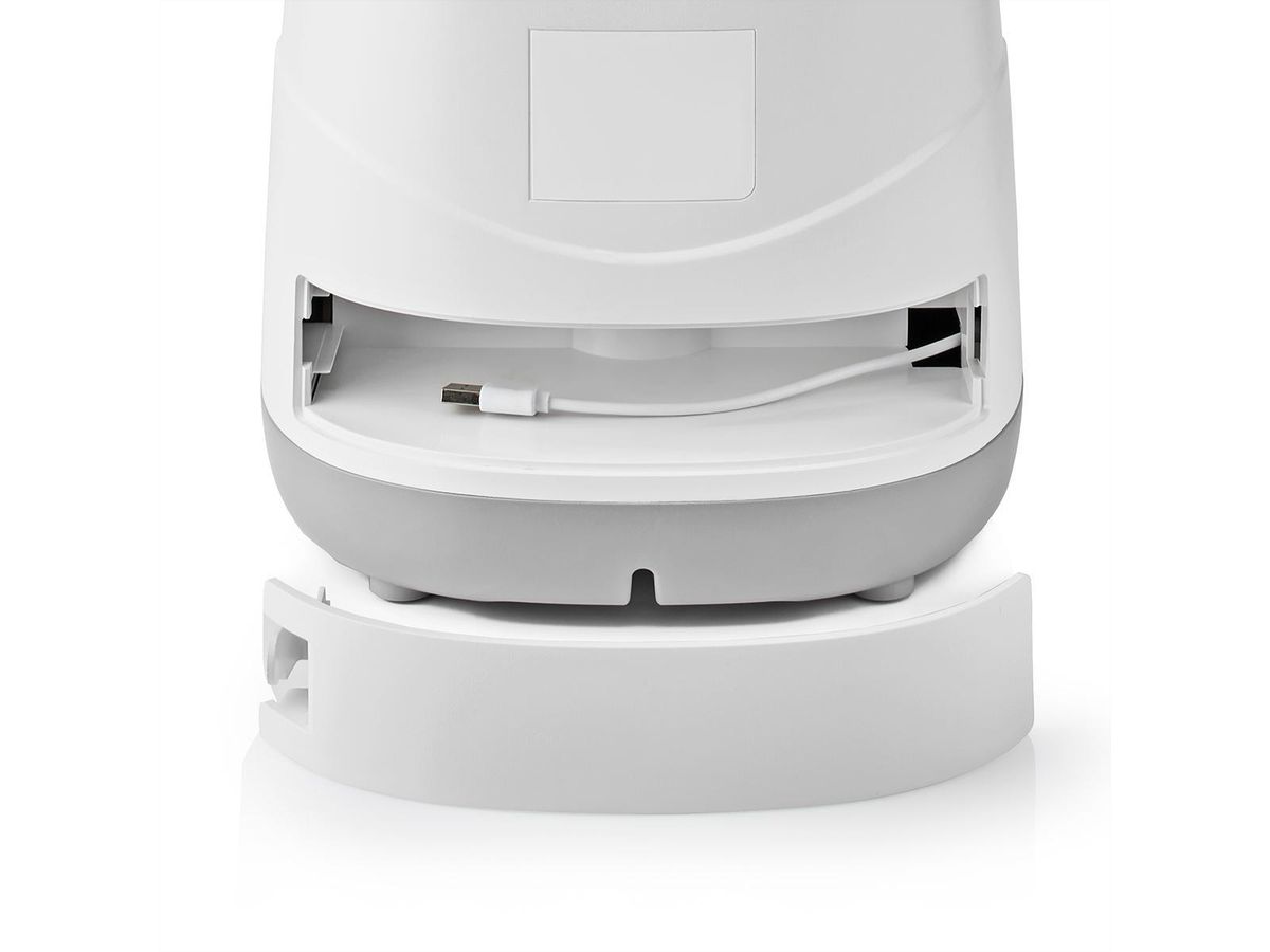 Distributeur de nourriture Nedis SmartLife Wi-Fi 3,7 l pour chiens et chats, Android™ / IOS, Blanc, Gris