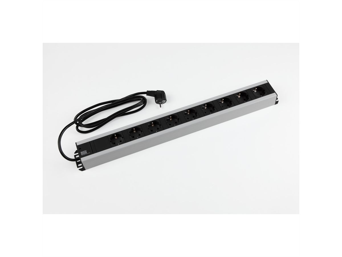 BACHMANN Multiprise 9x contact de protection, 2 m