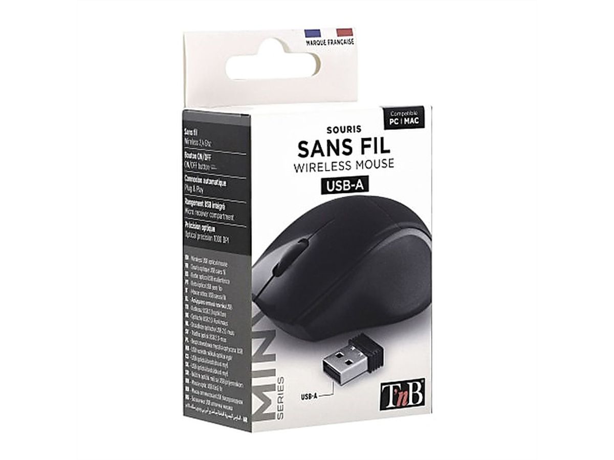 T’nB MINY kabellose Maus schwarz, Schwarz