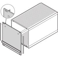 SCHROFF HF cadre type unité enfichable panneau avant, Refrofit blindage avec joint en acier, 3 U, 28 HP