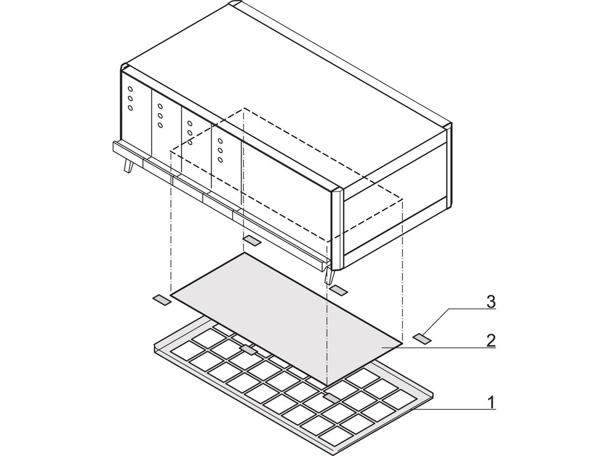 SCHROFF Luftfilter für ratiopacPRO air - LUFTFILTER 28TE RATIOP.PRO